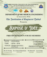 EXPOSE D' IDEE 2024 Paper Presentation Competition  Poster